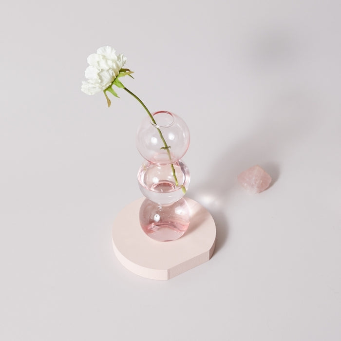 Sakura Pink Glass Taper Candle Holder & Vase Collection | Home Decor | Pink Glass Candle Holders | Decor Feature Pieces | Decorative Ornaments | Pink Colored Glass | Pink Vases | Glass Decor | Estilo Living
