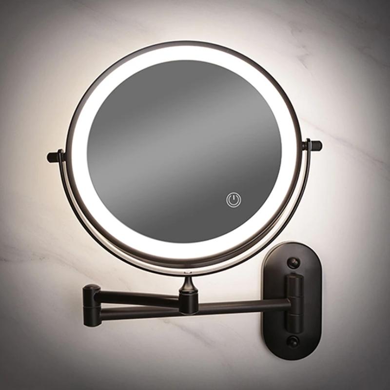 Black Adjustable LED Makeup  Bathroom Mirror Buy Estilo Living