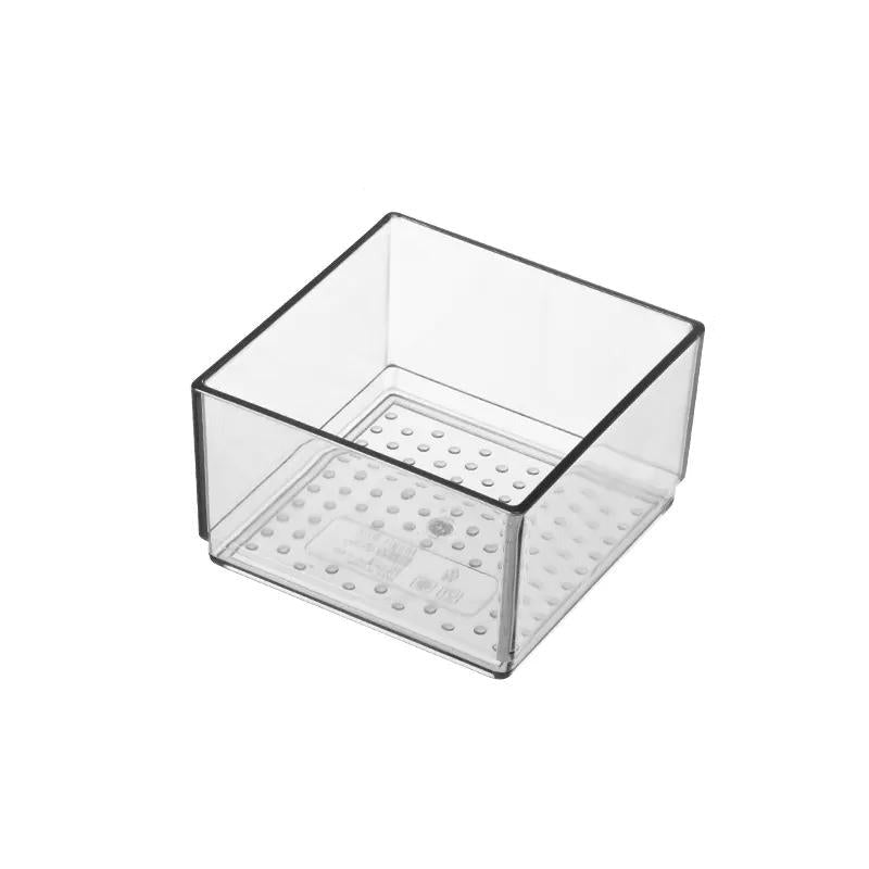 Gray Acrylic Modular Drawer Organizer Boxes