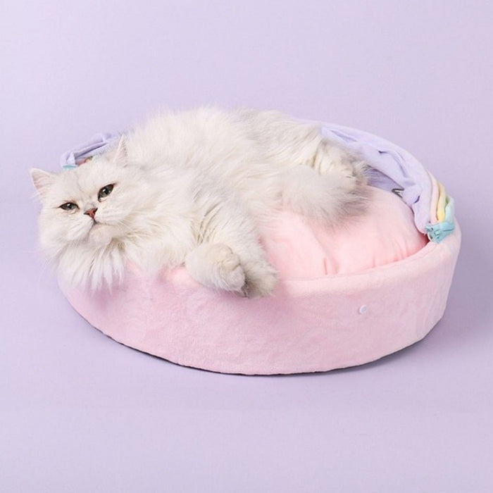 Rainbow Canopy Cat Bed with Removable Cat Cushion | Cat Canopy | Cat Nest | Cat Caves | Cat Beds | Cat Cushions | Estilo Living