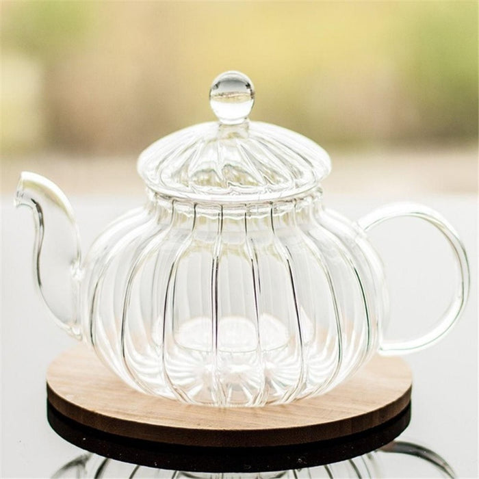 Crystal Clear Glass Teapot Set-Eating Utensils Collection-Estilo Living