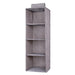 Hanging Fabric Wardrobe Storage Shelves-Storage-Estilo Living-Dark Gray - 4-layer organizer: 27*27*80 cm/ 10.63*10.63*31.50''-Estilo Living
