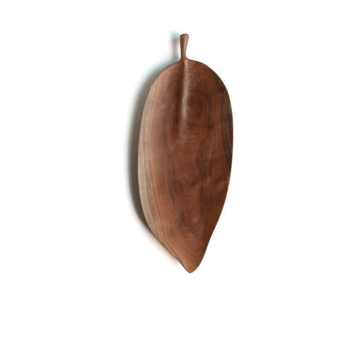 Oriental Leaf Wooden Serving Trays-Kitchen-Estilo Living-Flat Leaf - Medium-Estilo Living