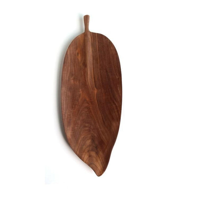 Oriental Leaf Wooden Serving Trays-Kitchen-Estilo Living-Flat Leaf - Large-Estilo Living