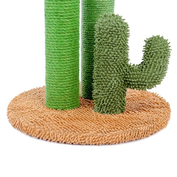 Closeup picture of the brown base of the Desert Cactus Cat Scratching Post - Buy Pet Accessories - Estilo Living