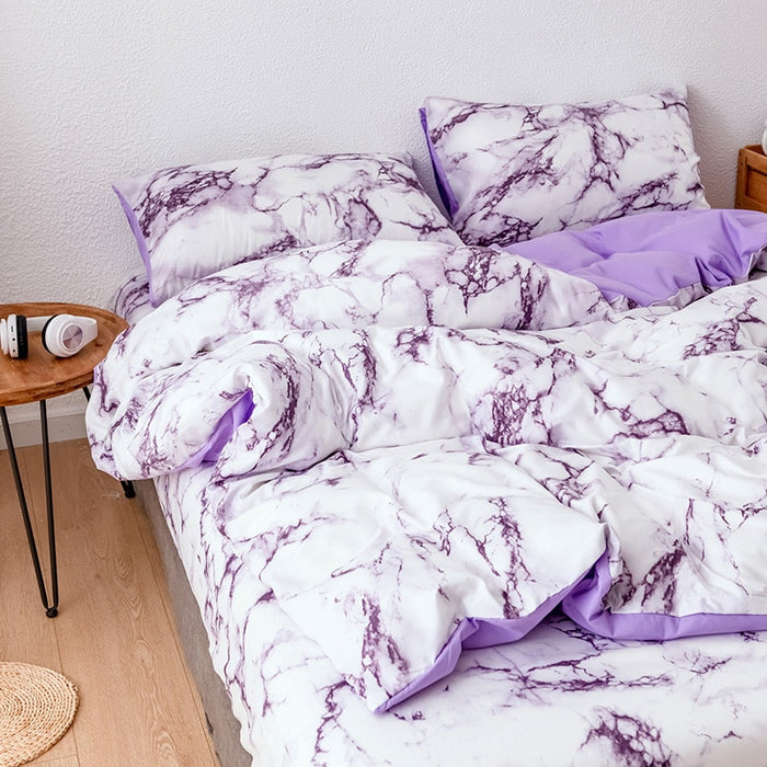 Nuvola Marble Duvet Cover Set | Bedding | Quilts | Marble Bedspread | Estilo Living