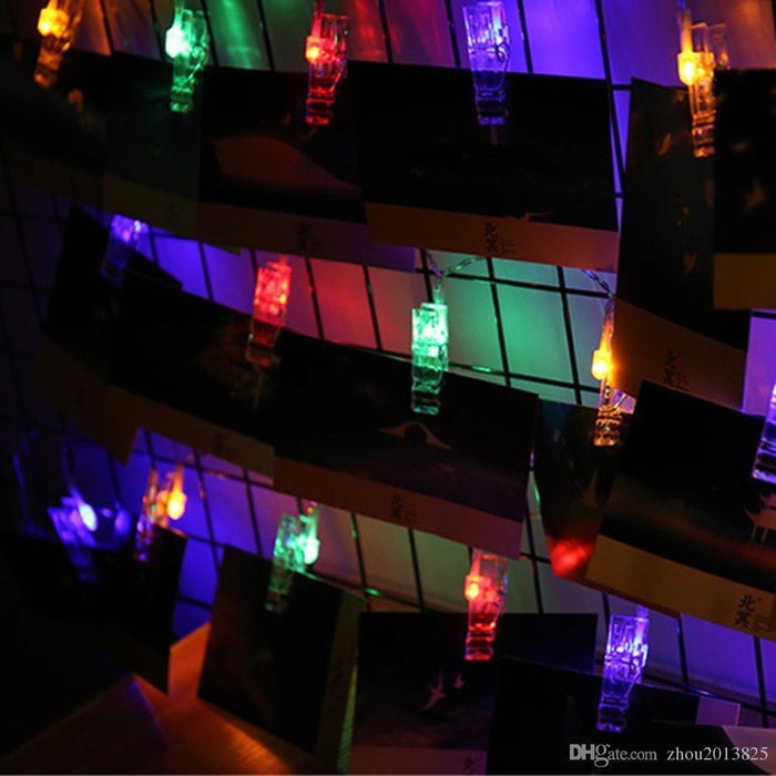 Starry String-Light Photo Holders-Lighting-Estilo Living-Rainbow - 1.2m (Length)-Estilo Living