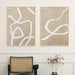 Neutral Beige Abstract Wall Art Poster Prints | Buy Abstract Wall Art Online | Art Prints on Canvas | Wall Art for Living Room | Estilo Living