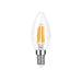 C35 4W Clear Filament Candle Warm White Dimmable E12 LED Bulb | Candelabra Bulb | Candelabra Light Bulbs | Chandelier Light Bulbs | Light Bulbs Replacements | Candle Shaped Light Bulbs | Energy Efficient Light Bulbs | Estilo Living