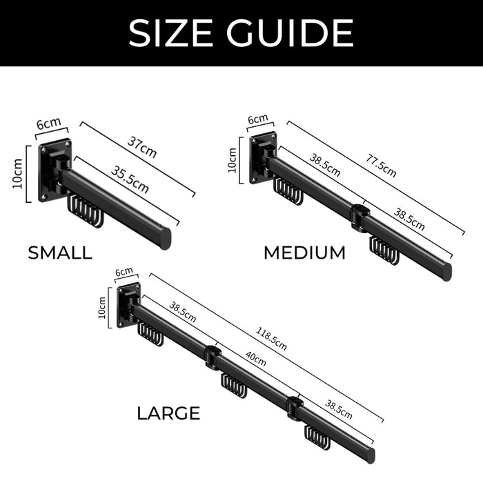 Wall-Mounted Foldable Clothes Drying Rack | Folding Drying Rack Wall Mounted | Foldable Clothes Drying Rack | Foldable Clothes Hanging Rack | Folding Dryer Rack for Clothes | Wall-Mounted Clothes Hanging Rack | Foldable Clothes Hanging Rack | Buy Folding Clothes Drying Rack Online Now at Estilo Living