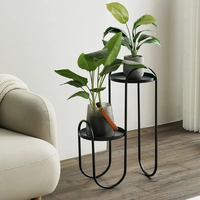 Camellia Abstract Planter Pots Tiered Stand | Planter Stands | Flower Pot Stands | Pot Stands | Planter Pot Display | Indoor Planter Pots | Metal Stands | Side Tables | End Tables | Estilo Living