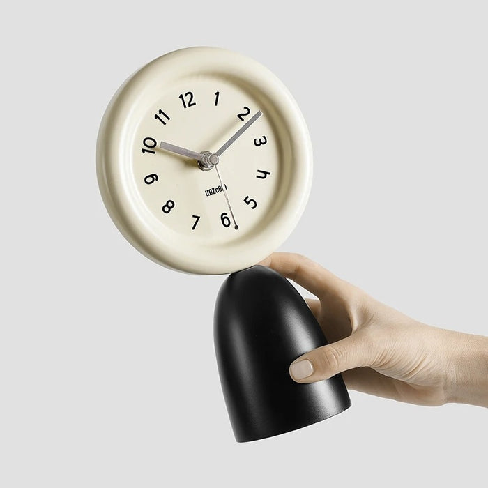 Betty Retro Abstract Desk Clock with Display Tray | Desk Clocks | Desktop Clocks | Mantel Clocks | Shelf Clocks | Abstract Clocks | Boho Clocks | Stylish Clocks | Estilo Living