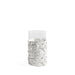 Tia White Leather Abstract Cylinder Glass Vase | Pampas Grass Vase | Dried Flower Vase | Cylinder Vase | Glass Vases | Decorative Vase | Display Vase | Best Vases | Flower Vase | Tall Vase | Short Vase | Estilo Living