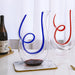 Colorful Mendocino Twist Crystal Glass Wine Decanter | Carafe | Wine Pourer Aerator | Buy Wine Pourers & Red Wine Decanters Online | Estilo Living