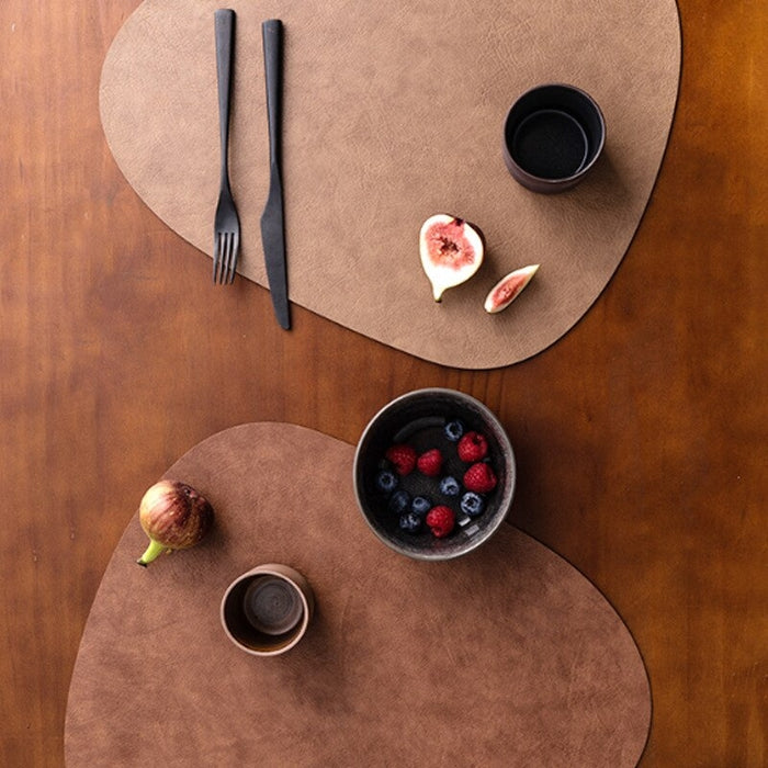 Rustic Shapes Waterproof Faux Leather Placemats & Coasters | Country Placemats | Rustic Placemats | Leather Look Placemats | Best Placemats | Country Home Tableware | Country Tableware | Estilo Living