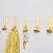 Brampton Brass Gold Wall Hooks | Gold Wall Hooks | Brass Wall Hooks | Brass J Hooks | Brass Coat Hooks | Robe Hooks | Wall Hooks | Decorative Wall Hooks | Wall Hooks for Coats | Wall Hooks Decorative | Buy Wall Mounted Storage Hooks Online Now at Estilo Living