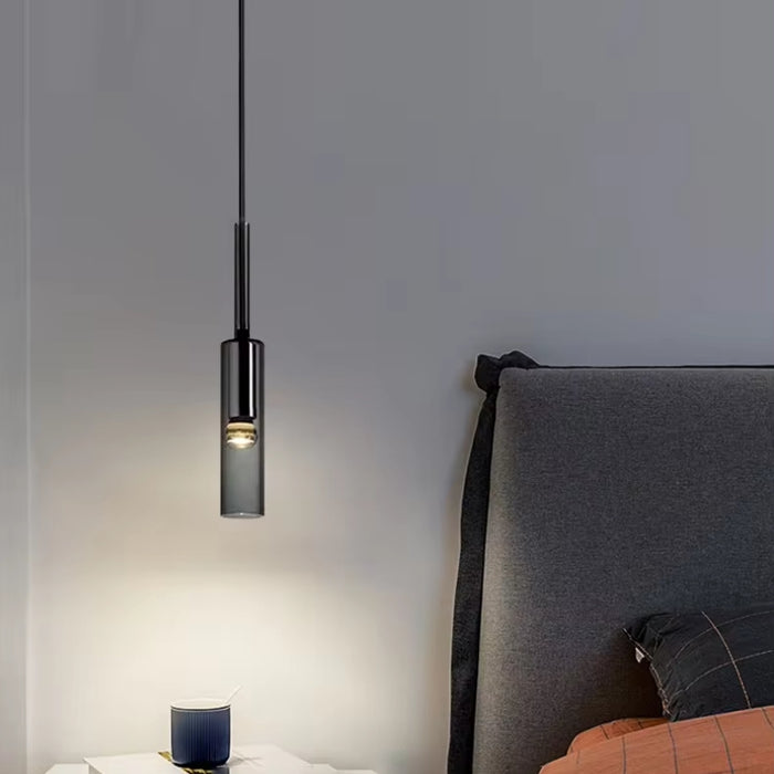 Smoke Gray Glass Tube LED Modern Pendant Lights | Hanging Pendant Lights | Modern Pendant Lights | Glass Pendant Lights | Modern Lights | Small Pendant Light Fixtures | Glass Pendant Lamp | Modern Lighting | Hanging Pendant Lighting | Modern Pendant Lighting | Glass Pendant Lighting | LED Pendant Lights | Buy LED Pendant Lighting Online Now at Estilo Living