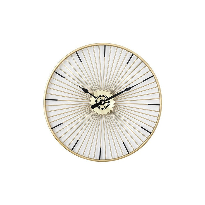 Addison Decorative Gold Metal Wall Clock Large | Decorative Wall Clock | Wall Clocks Modern | Wall Clocks Rustic | Wall of Clocks Decor | Metal Wall Clock | Oversized Wall Clock | Wall Clock Large | Wall Clock for Living Room | Buy Wall Clock Modern Online Now at Estilo Living