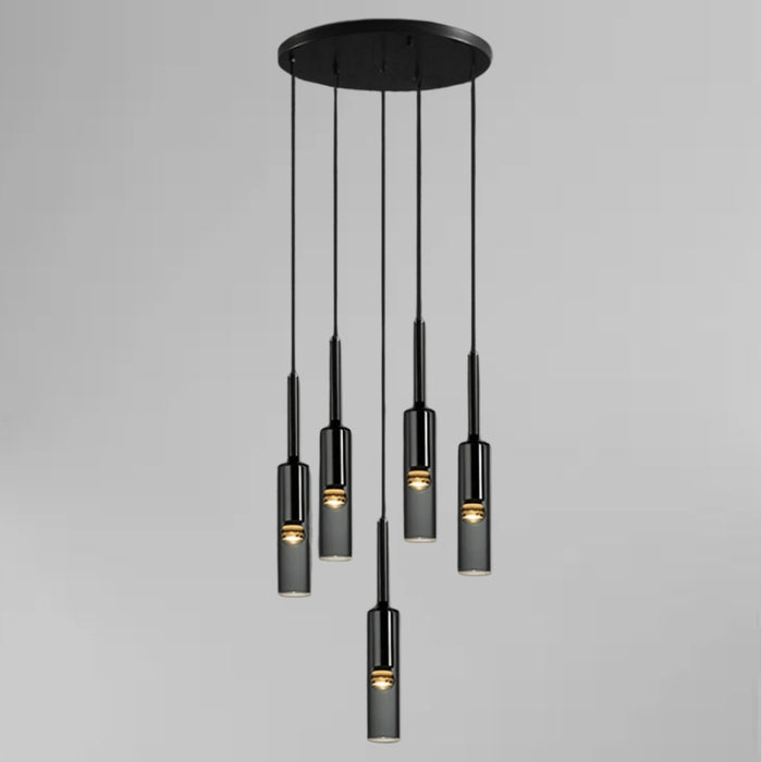 Smoke Gray Glass Tube LED Modern Pendant Lights | Hanging Pendant Lights | Modern Pendant Lights | Glass Pendant Lights | Modern Lights | Small Pendant Light Fixtures | Glass Pendant Lamp | Modern Lighting | Hanging Pendant Lighting | Modern Pendant Lighting | Glass Pendant Lighting | LED Pendant Lights | Buy LED Pendant Lighting Online Now at Estilo Living