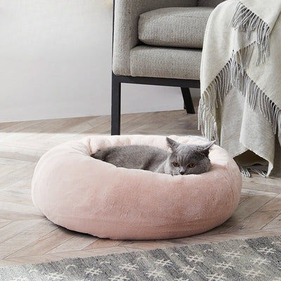 Super Soft Plush Calming Round Donut Cat Beds | Cat Beds | Pet Beds | Donut Beds | Plush Cat Beds | Cat Nests | Estilo Living