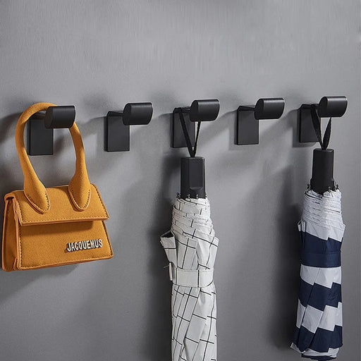 Black Aluminum Robe Hooks & Bath Towel Hooks for Bathroom | Bathroom Hardware Robe hooks | Bath Towel Hooks for Bathroom | Bathroom Towel Hooks for Wall | Wall Hooks | Decorative Wall Hooks | Robe Hook | Wall Hooks for Coats | Wall Hooks Decorative | Wall Mounted Storage Hooks | Buy Bathroom Robe Hooks Online Now at Estilo Living