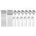 Silver 24-Piece Dinnerware Cutlery Set | Flatware Sets | Metallic Cutlery Sets | Silver Cutlery | Stylish Cutlery | Modern Flatware | Elegant Flatware | Estilo Living