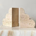 Abstract Marble Travertine Bookends | Marble Bookends | Stylish Bookends | Marble Decor | Travertine Decor | Stone Bookends | Travertine Sculptures | Estilo Living