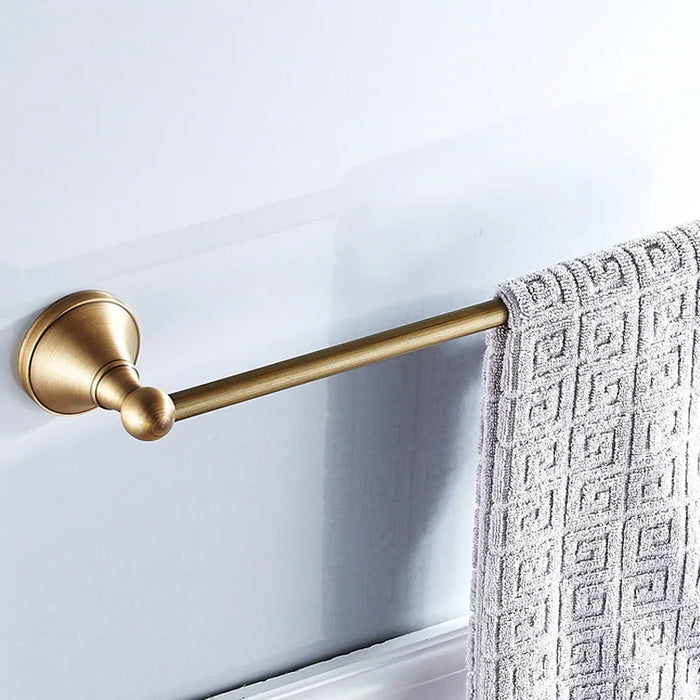 Harvey Vintage Brass Single Towel Rail Towel Rack | Towel Holder | Towel Rack | Towel Rail | Towel Bar | Towel Rod | Towel Hanger Bar | Towel Rack Rail | Towel Holders | Towel Racks | Towel Rack for Bathroom | Towel Holder for Bathroom | Bathroom Towel Holder | Bathroom Towel Rack | Vintage Towel Holder | Towel Bars | Bath Towel Rail | Bath Towel Holder | Shower Towel Holder | Buy Towel Rail Racks Online Now at Estilo Living