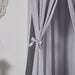 Sleeptime Circular Gray Nursery Canopy | Nursery Canopy | Kids Bedroom Canopy | Boho Canopy | Pom Poms Canopy Nursery | Over the Crib Canopies | Cute Kids Decor | Estilo Living