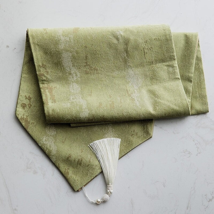 Palisades Luxury Table Runners with Tassels | Table Runner | Buffet Runner | Side Board Runner | Decorative Runners | Hallway Table Runners | Tallboy Runners | Dresser Runners | Green Table Runners | Estilo Living