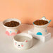 Sweetheart Ceramic Tilted Elevated Cat Bowls | Cat Bowl | Tilted Cat Bowls | Elevated Pet Bowls | Best Cat Bowls | Ceramic Cat Bowls | Stylish Cat Bowls | Cat Water Bowls | Cat Feeder Bowls | Estilo Living