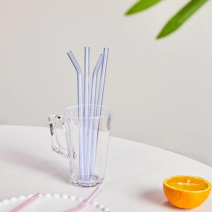 Artistry Bent & Straight Borosilicate Glass Reusable Straw Sets