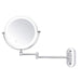 Chrome Silver Rechargeable LED Magnifying Makeup & Bathroom Vanity Mirror | Adjustable LED Makeup Mirror | Magnifying Makeup Mirror | Makeup Mirror LED Lights | Makeup Mirror on Wall | Bathroom Mirrors | Vanity Mirror | Wall Mounted Makeup Mirror | LED Vanity Mirror | Cosmetics Mirror | Shaving Mirror | Buy Makeup Mirrors Online Now at Estilo Living