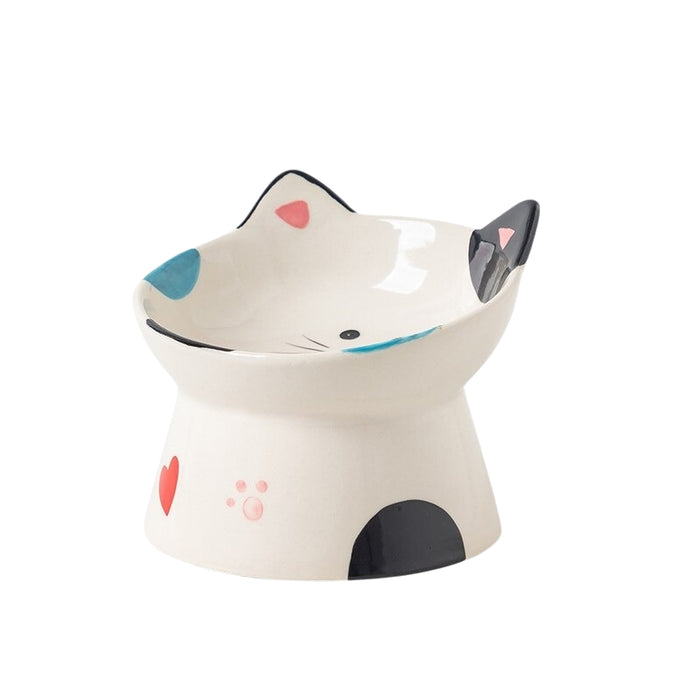 Sweetheart Ceramic Kitty Ears Elevated Cat Bowls | Pet Bowls | Pet Feeders | Dog Bowls | Cat Feeder | Cute Cat Bowls | Estilo Living