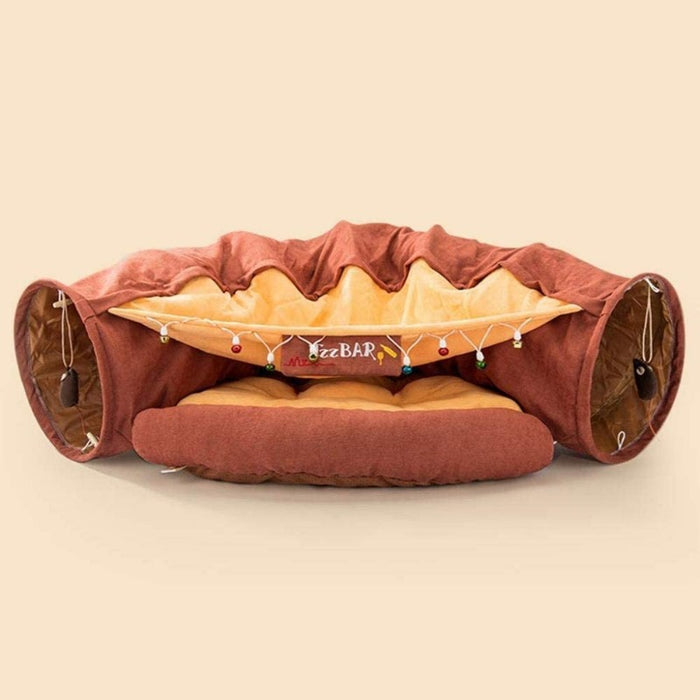 Jazz Bar Cat Tunnel with Removable Cat Bed | Cat Toys | Cat Entertainment | Collapsible Cat Tunnel | Cute Cat Tunnels | Cat Tunnel With Bed | Fun Cat Tunnels | Cat Tunnel | Stylish Cat Tunnels | Estilo Living