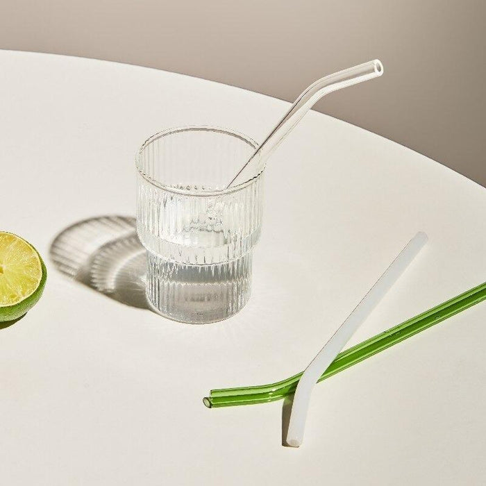 Artistry Bent & Straight Borosilicate Glass Reusable Straw Sets
