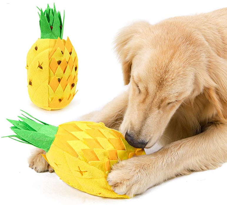 Pineapple Interactive Puzzle Snuffle Toy for Dogs | Dog Toys | Snuffle Mats for Dogs & Pets | Interactive Puzzles for Dogs | Boredem Busters for Dogs | Pet Accessories | Estilo Living