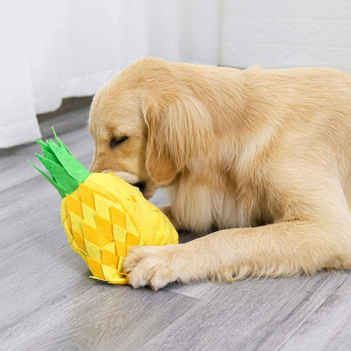 Pineapple Interactive Puzzle Snuffle Toy for Dogs | Dog Toys | Snuffle Mats for Dogs & Pets | Interactive Puzzles for Dogs | Boredem Busters for Dogs | Pet Accessories | Estilo Living