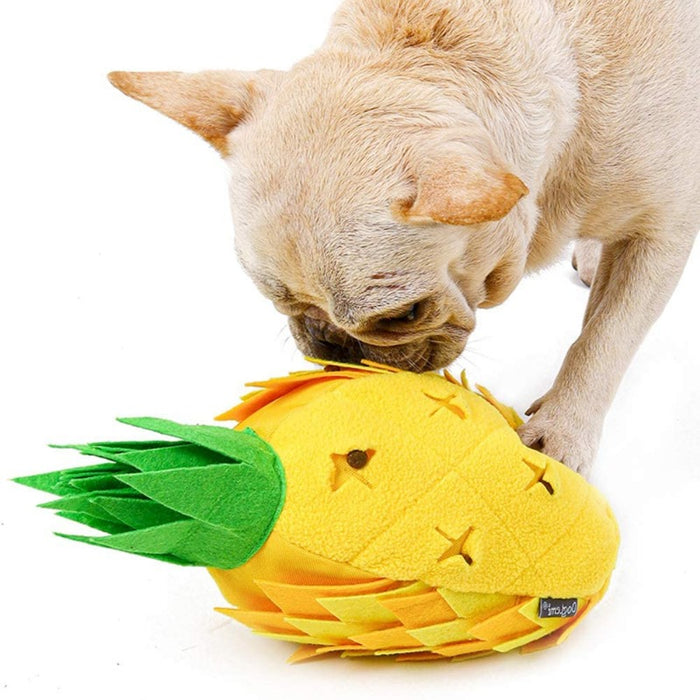 Pineapple Interactive Puzzle Snuffle Toy for Dogs | Dog Toys | Snuffle Mats for Dogs & Pets | Interactive Puzzles for Dogs | Boredem Busters for Dogs | Pet Accessories | Estilo Living