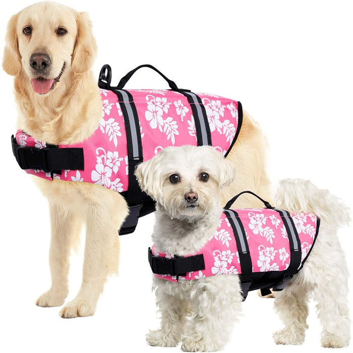 Aloha Hawaiian Dog Life Jacket | Dog Life Jacket | Small Dog Life Jacket | Large Dog Life Jacket | Best Dog Life Jacket | Dog Life Vest | Best Dog Life Vest | Dog Float Vest | Estilo Living