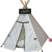 Cream Lace Pom Pom Dog Teepee with Dog Cushion | Pet Teepee | Dog Teepee | Cat Teepee | Dog Tent | Cat Tent | Stylish Dog Beds | White Dog Beds | Estilo Living