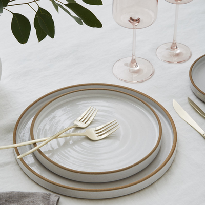 Matte Champagne Gold 24-Piece Flatware Cutlery Set | Dinnerware | Tableware | French Gold Cutlery | Soft Gold Cutlery | Light Gold Cutlery | Wedding Cutlery | Event Cutlery | Styled Tables | Estilo Living
