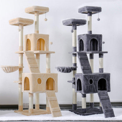Kitty Tower Climbing Cat Tree with Cat Scratching Posts | Cat Trees | Cat Scratching Trees | Cat Scratching Posts | Cat Toys | Cat Condos | Cat Palace | Estilo Living