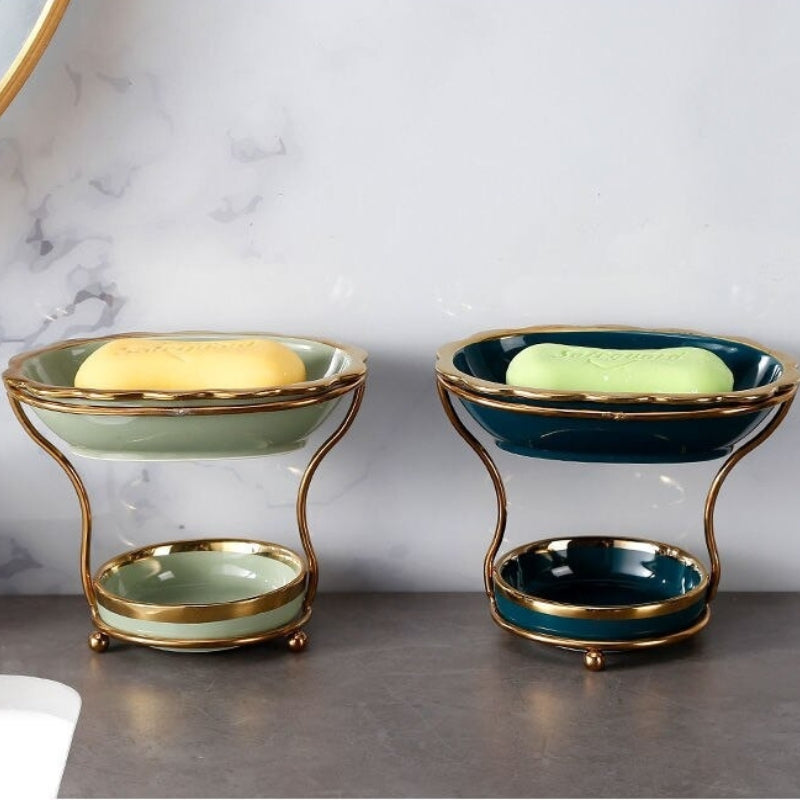 Vintage Ceramic Soap Dish With Drain Holes/ceramic Soap Tray