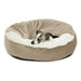 Orthopedic Round Plush Dog Bed with Cover | Pet Nest | Dog Nest | Dog Bed | Dog Cushion | Calming Dog Beds | Hooded Dog Bed | Cozy Dog Bed | Soft Dog Bed | Round Dog Bed | Estilo Living