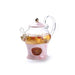 Pure Elegance Porcelain & Glass Teapot Set | Ceramic Teapot Sets | Marble Ceramic Glass Teapots | Drinkware | Estilo Living