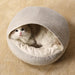 Cozy Round Calming Cat Cave | Round Plush Calming Cat Cave | Cat Beds | Pet Beds | Pet Caves | Plush Cat Beds | Estilo Living