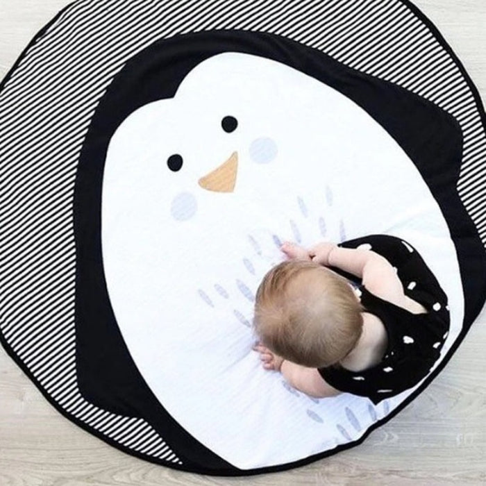 Penguin Baby Play Mat - Baby Animal Infant Play Mats - Nursery - Child Play Mats - Estilo Living