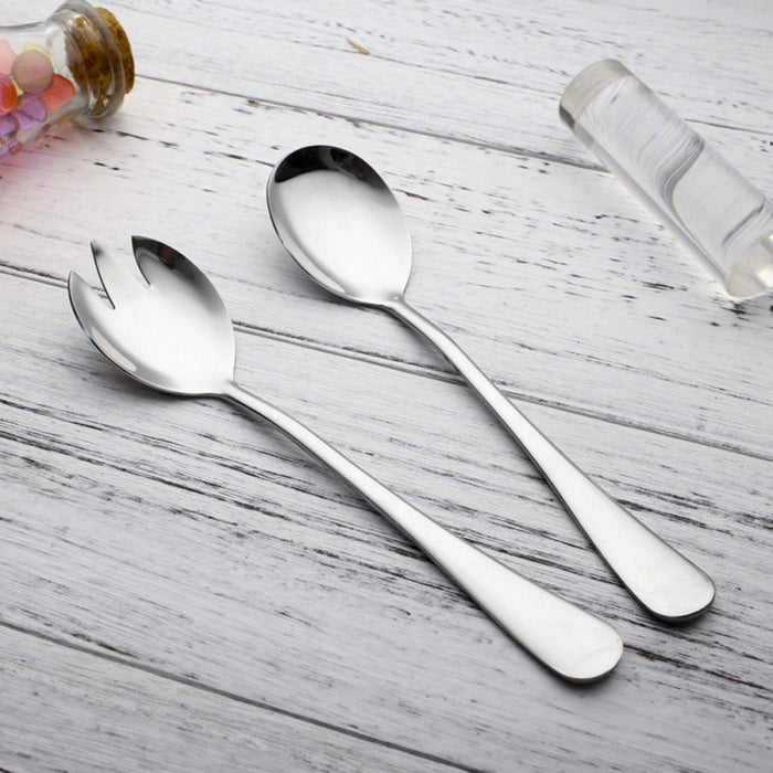 Modern Salad Servers and Serving Utensils Set | Gold Serveware | Rose Gold Serveware | Black Serveware | Silver Serveware | Salad Serving Utensils | Serving Spoons | Serving Forks | Estilo Living