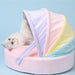 Rainbow Canopy Cat Bed with Removable Cat Cushion | Cat Canopy | Cat Nest | Cat Caves | Cat Beds | Cat Cushions | Estilo Living